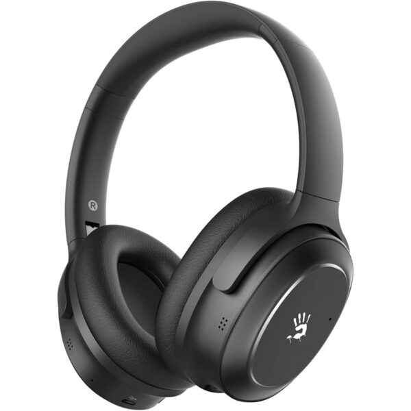 Bloody M320 Bluetooth Wireless Gaming Headset, Active Noise Canceling, Dual-Connectivity, Built-in 5 Mics, 3D Surround Sound, Lightweight Over-Ear Headphone Black