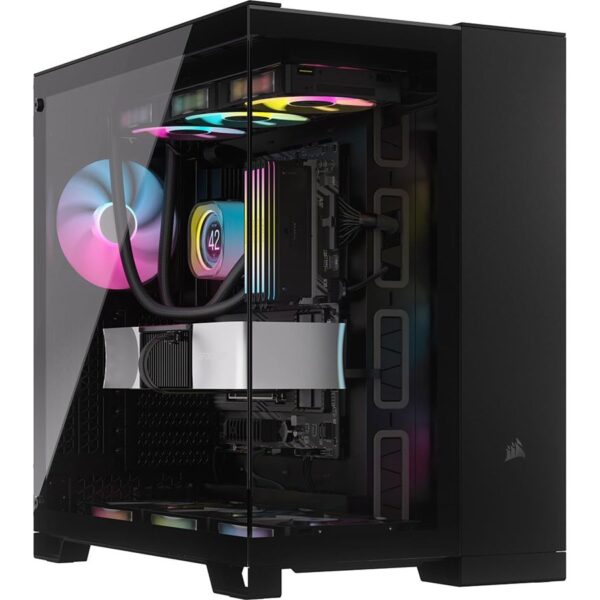 Corsair iCUE LINK 6500X RGB Mid-Tower ATX Dual Chamber PC Case - Black | CC-9011269-WW