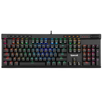 Redragon VATA K580 RGB LED Backlit Mechanical Gaming Keyboard - Blue Switches - Black