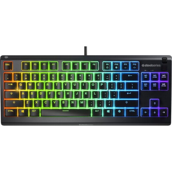 SteelSeries Apex 3 TKL RGB Gaming Keyboard Tenkeyless - Water & Dust Resistant - 64831 - US English